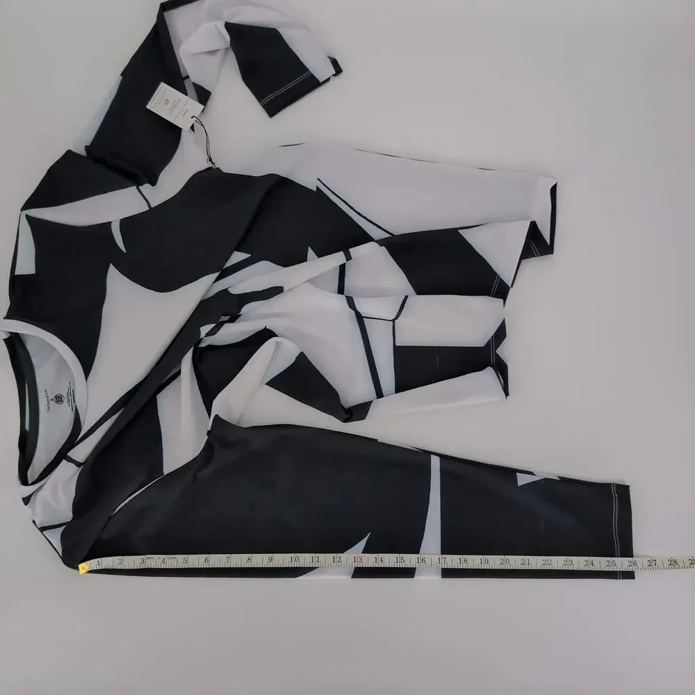 Swiminista x James Peter Henry Good Vibes Rashguard La Peer Black & White L NWT